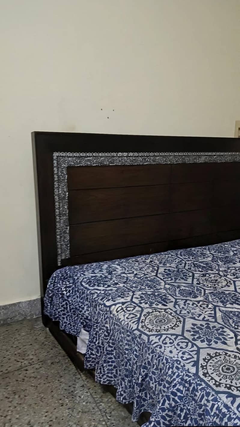 Solid Wood King Size Bed Frame Only 1