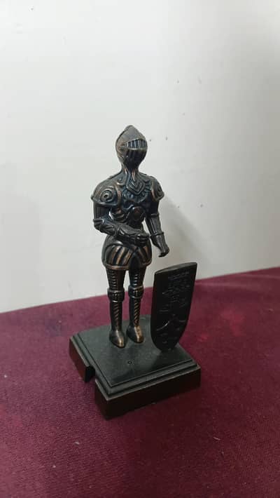 vintage-style diecast metal miniature knight figure