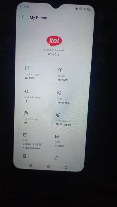 Itel A50C