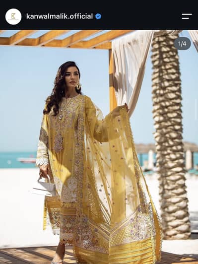 Luxry lawn outfit by kanwal malik