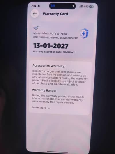 Infinix Note 50 8 256 h koi issue ni all ok h box charger h