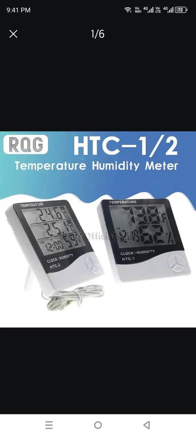 LCD Digital sports Thermometer Temperature Humidity Meter HTC-1 HTC