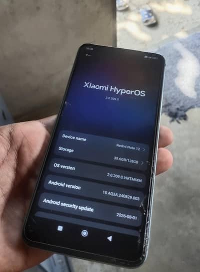 Xiaomi Redmi Note 12 8/128 Approved Panal Crack Without Box
