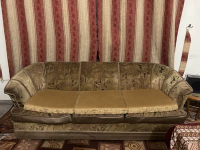 Sofa set is for sale 3+1+1 slightly used. Comfortable.