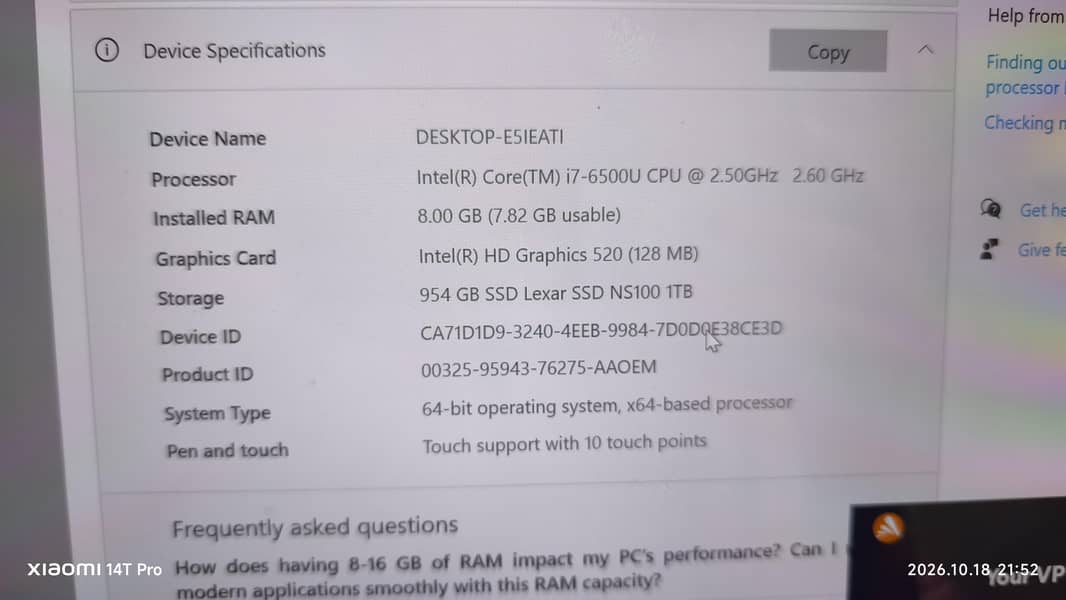 core i7 6th gen 4