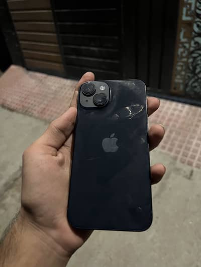 iPhone 14 with box fu 4 months sim time