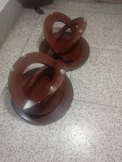 3pcs center table set 1bara 2chota top wooden