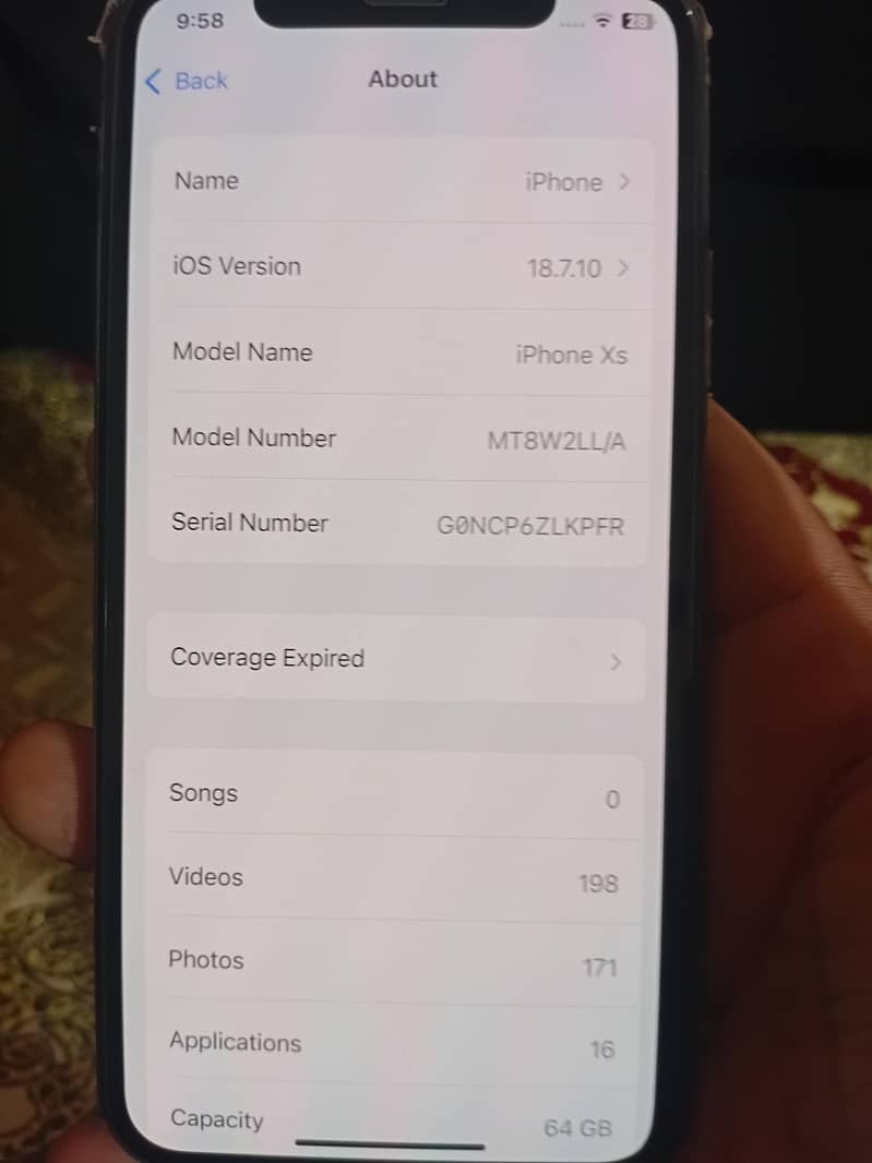 Apple iPhone XS 5