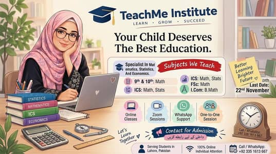 Online Math, Stats & Economics Tuition | TeachMe Institute Lahore
