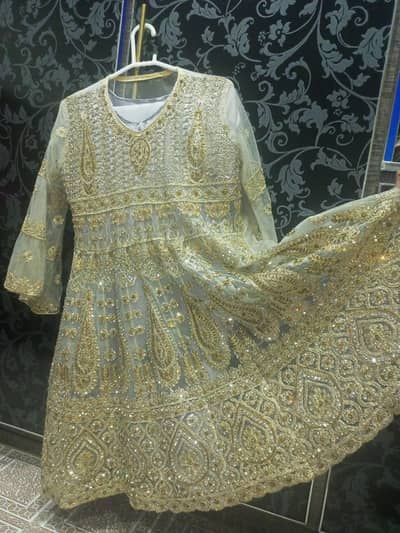 wedding frok in gray color