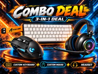 CUSTOM Attack Shark X68 Max + Logitech G502 Hero + A4tech Bloody G580