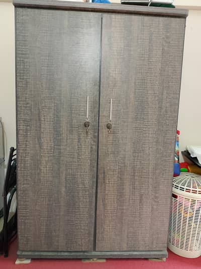 Modern 2-Door Wooden Wardrobe / Cupboard in Excellent Condition
