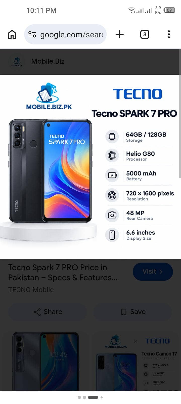 Tecno Spark 7 Pro 0