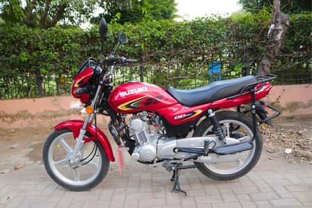 Suzuki 110 Red Colour 2025 Model