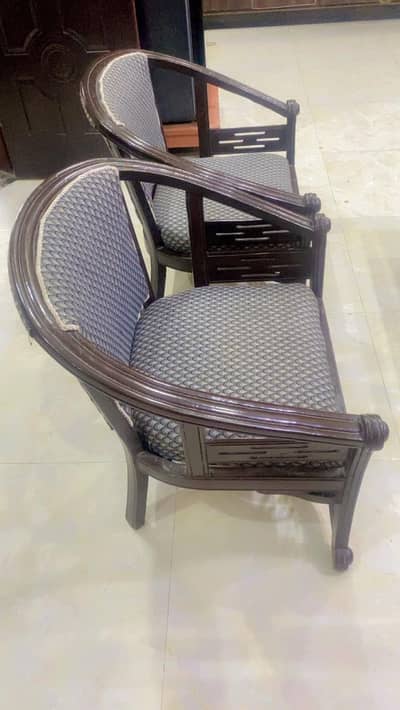 4 seats wooden sofa set for sale