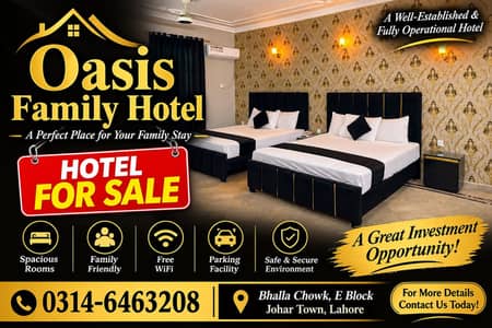 Running Hotel for Sale in Lahore – Excellent Business Opportunity