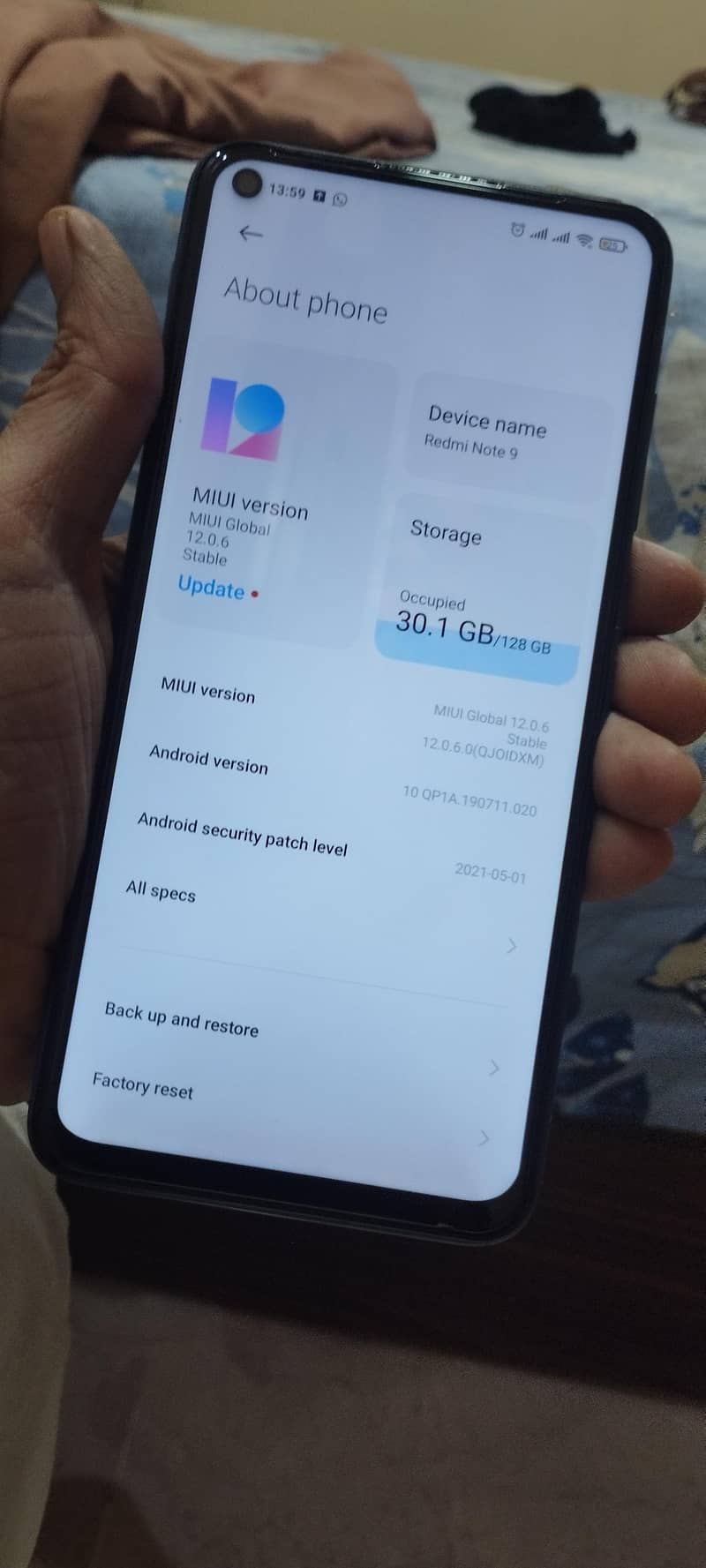 Xiaomi Redmi Note 9 0