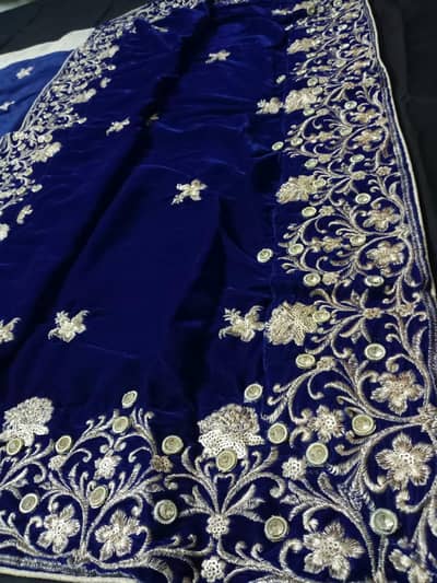 Adda work Royal Blue shawal