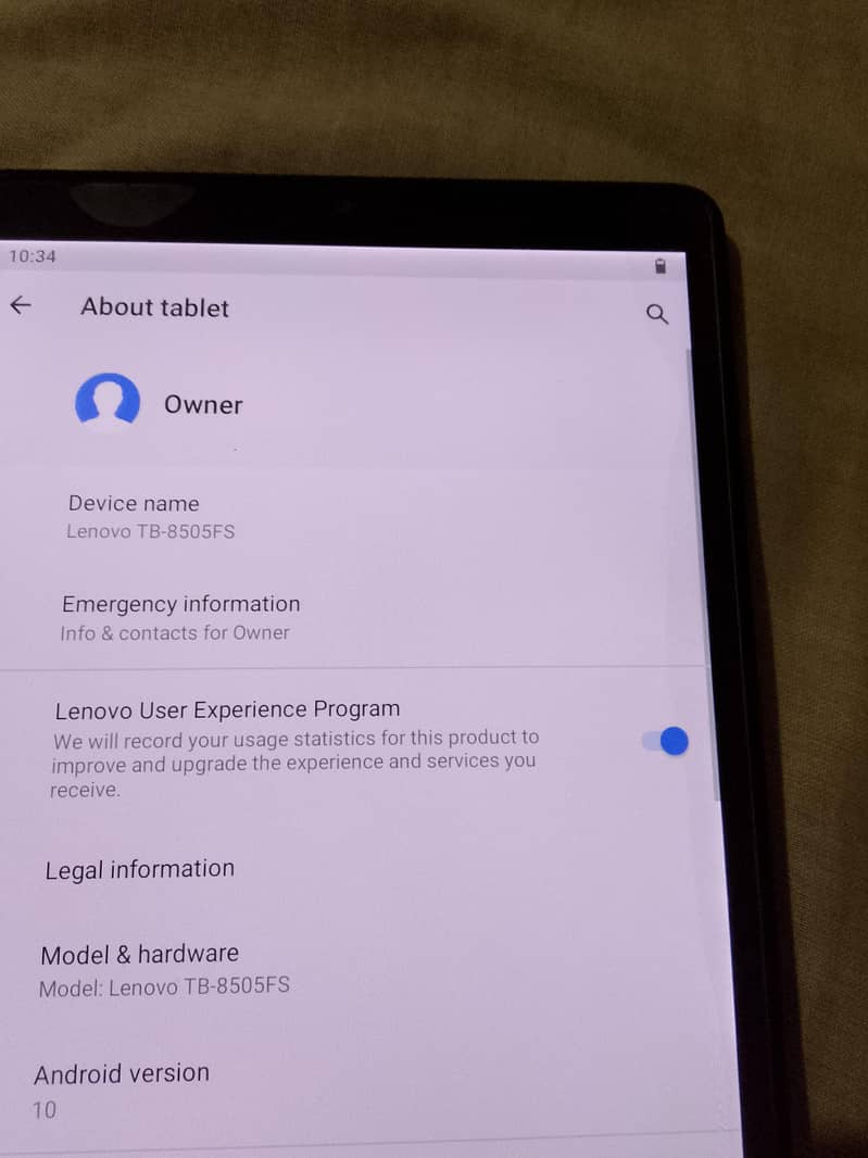 Lenovo tablet 7