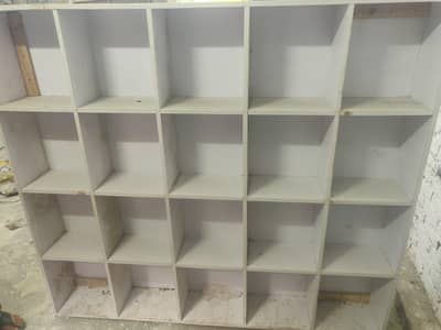 Glass Racks with Shelves + 2 Storage Racks (20 Boxes Each) for Sale