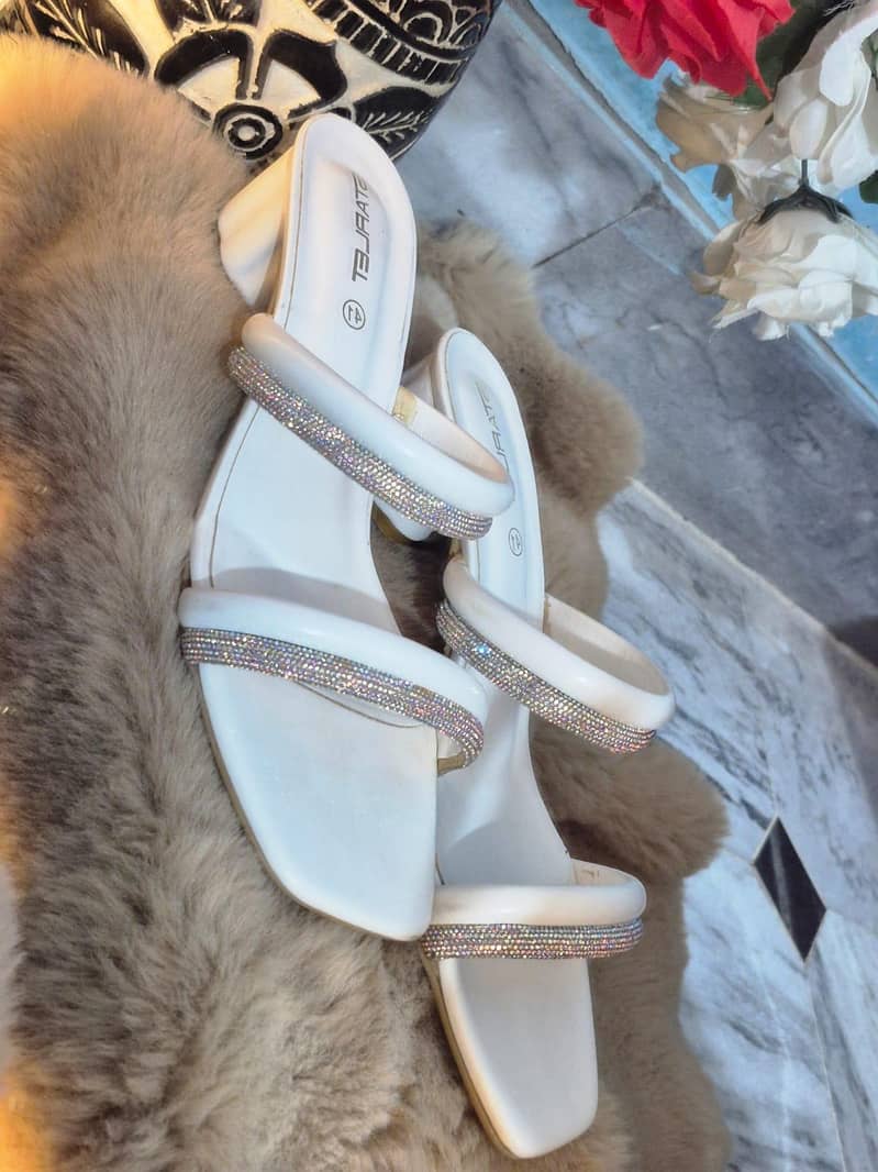 White Block Heels 2