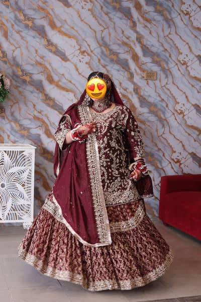 CUSTOM-MADE BRIDAL LEHENGA FOR SALE