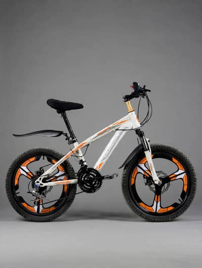 Morgan Sports Cycle | Orange Mag Alloy Wheels | Glass shine body