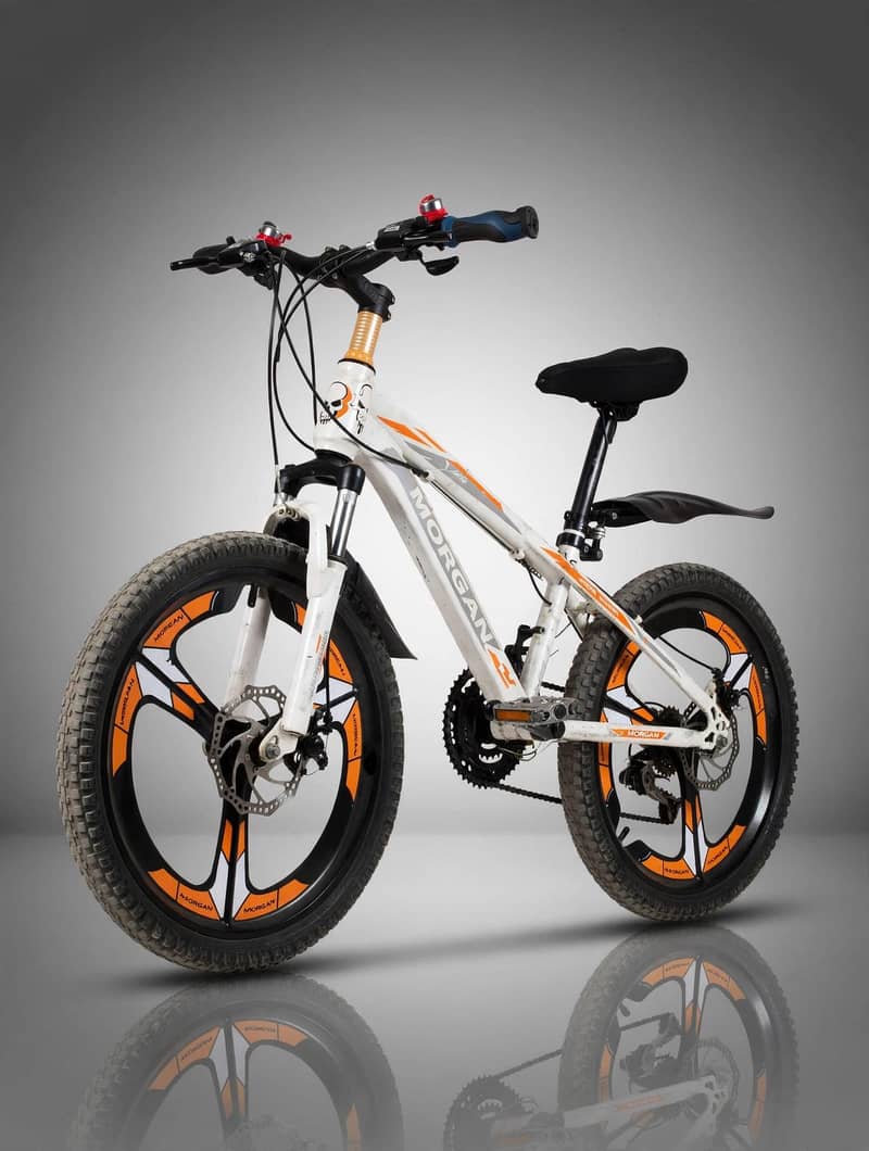 Morgan Sports Cycle | Orange Mag Alloy Wheels | Glass shine body - Road ...