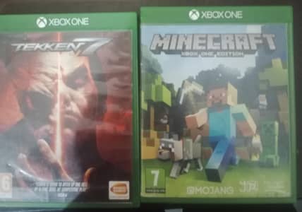 mincraft and Tekken 7 disc for sale