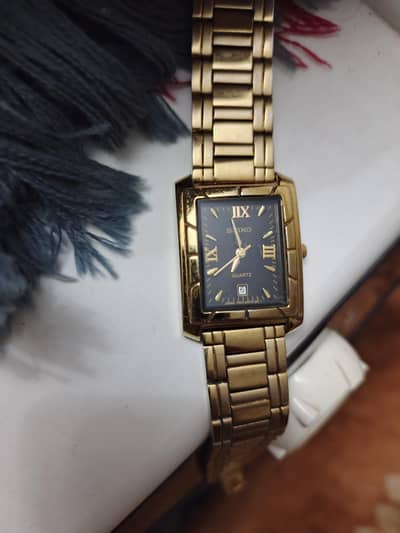 Original Seiko Vintage Tank Watch 7N01-OECO Made in Japan 1993