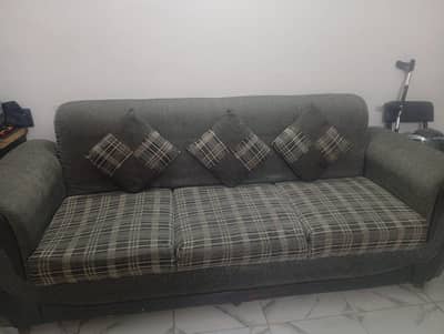 Complete Sofa set in best price with free shoe rack abhi aen abhi paen