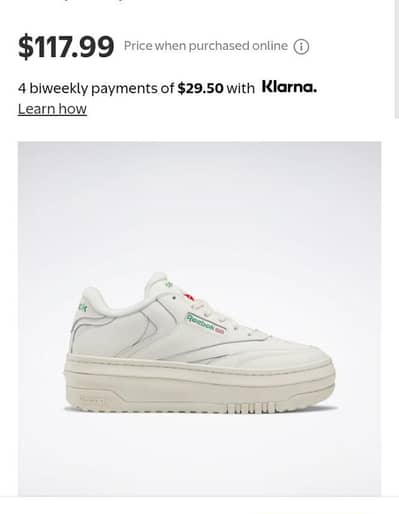 Reebok shoes 100 original size 6 for women