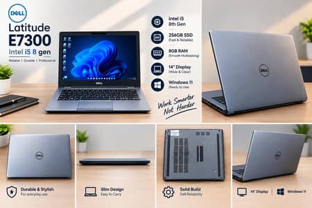Dell Latitude E7300 Core i5 8th Gen | 8GB RAM | 256GB SSD