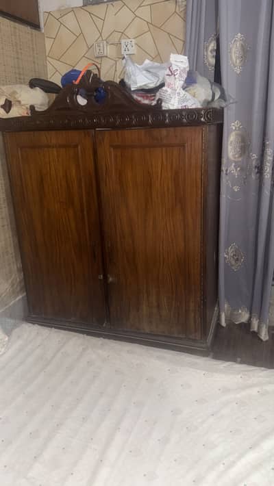 Wooden wardrobe