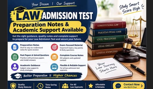 LAT Law Admission Test Preparation Notes & Academic Support