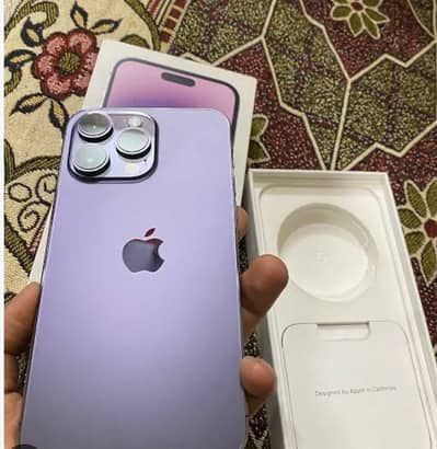 Apple iPhone 14 Pro deep purple with box
