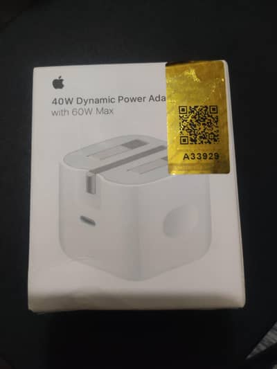 Apple 40 W with 60 W max NFC Adapter brand new unopened adaptor.