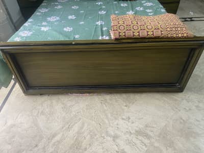 wooden foam bed