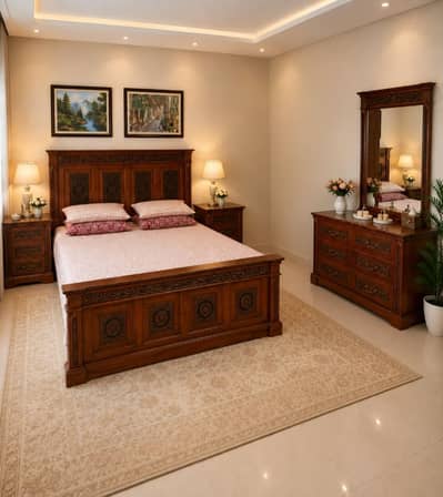 King Size Double Bed ( Shava Wood ) original