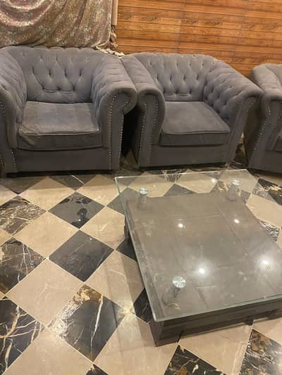 Sofa Set for Sale – 7 Seater + Table