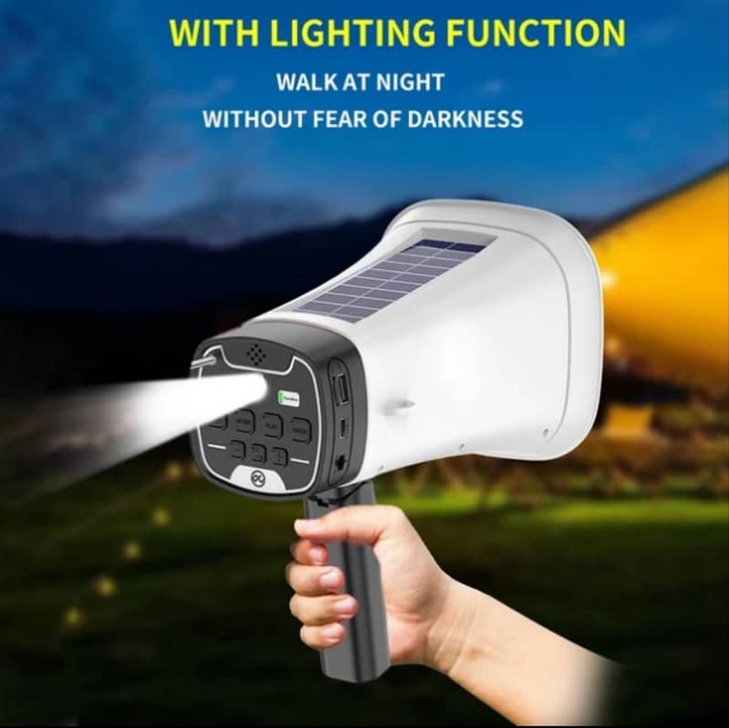 Solar megaphone 1