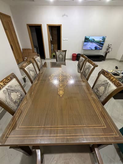 8 chairs dinning table big size