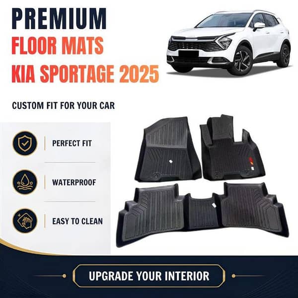 Car TPE Floor Mat -Kia Sportage 2025-Wear-Resistance Anti-Skid Heavy-Duty