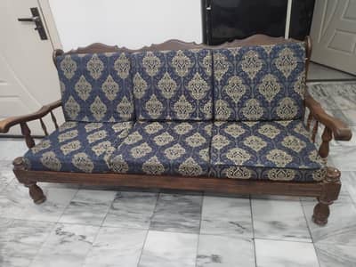 Heavy Wooden Sofa Set