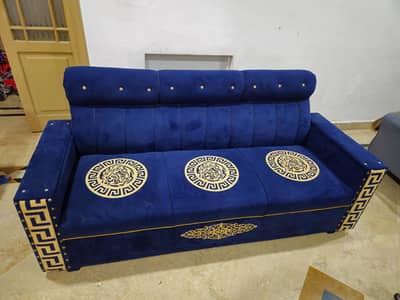 navy blue sofa set 5 seater