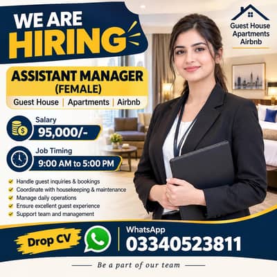 Job Assistant Manager ( female)
