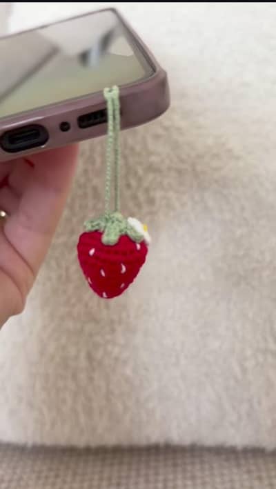 crochet phone charms