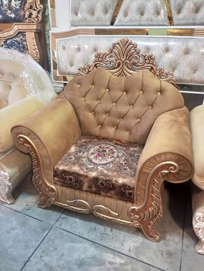 New sofa set velvet