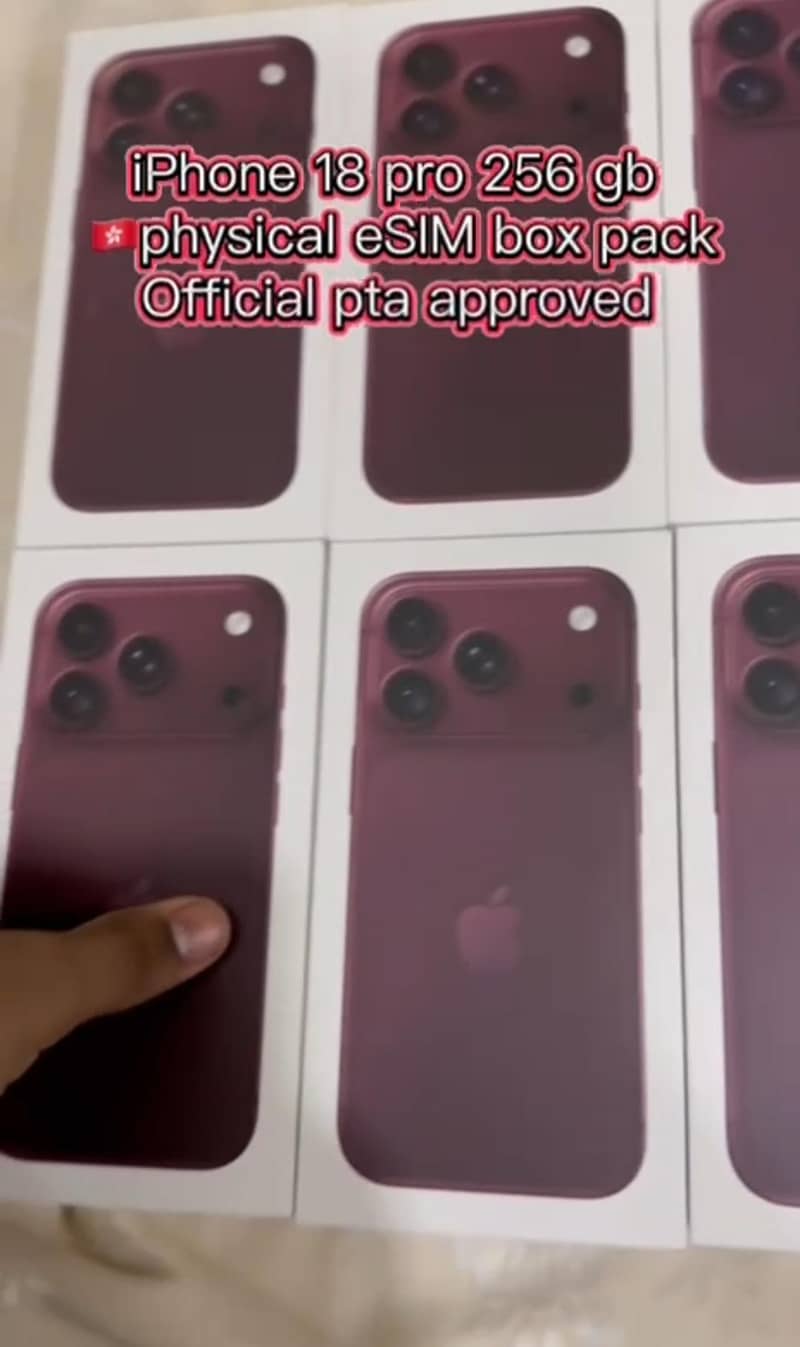 Apple iPhone 18 pro box pack 0
