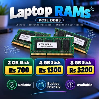 Laptop RAM DDR3 PC3L | 2GB 4GB 8GB | Best Prices